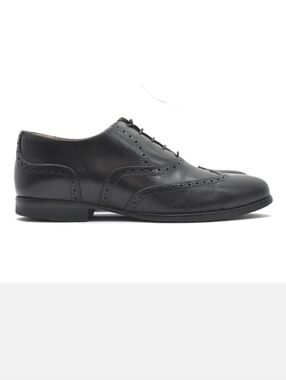 Wolf & Shepherd Senna Wingtip Oxford Shoes Men 8 Black Italian Leather
